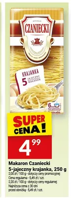 Makaron Czaniecki 5-jajeczny krajanka promocja w Twój Market
