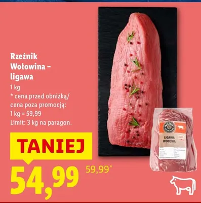 Wołowina - ligawa promocja w Lidl