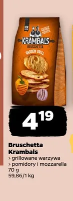 Bruschetta Krambals pomidory i mozzarella promocja w Netto