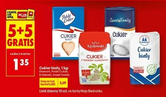 Cukier biały promocja w Biedronka