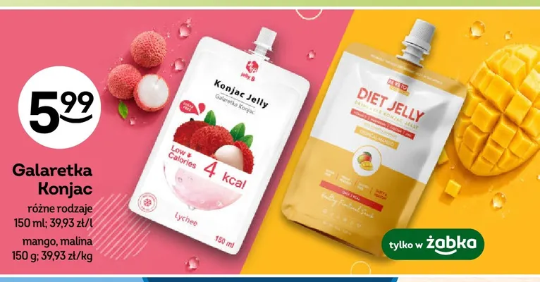 Galaretka Konjac Be Keto Tropical Mango promocja w Żabka