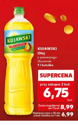 Olej z pierwszego tłoczenia Kujawski promocja w Kaufland