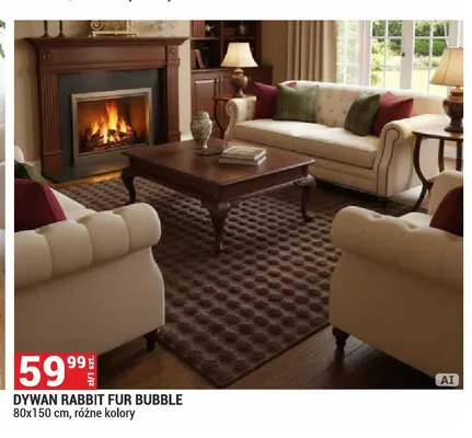 Dywan Rabbit Fur Bubble 80x150 cm promocja w Merkury Market
