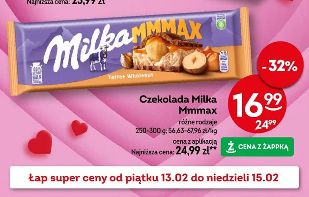 Czekolada Mmmax różne rodzaje promocja w Żabka