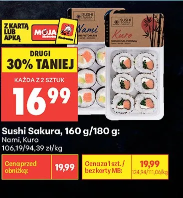 Sushi Sakura Kuro promocja w Biedronka