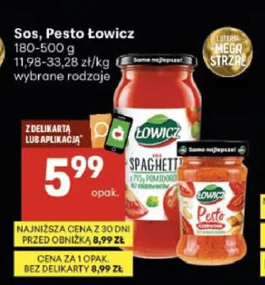 Sos Łowicz promocja w Delikatesy Centrum