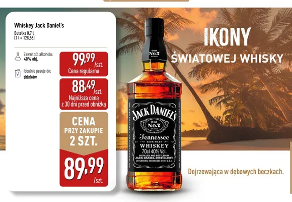 Whiskey Jack Daniel's Tennessee promocja w Aldi