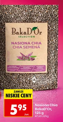 Nasiona Chia BakaD'Or promocja w Biedronka