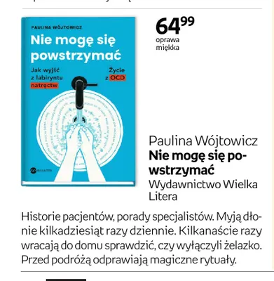 Książka Paulina Wójtowicz Nie mogę się powstrzymać promocja w Empik