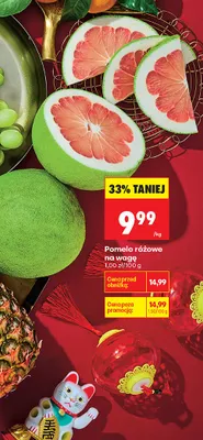 Pomelo różowe na wagę promocja w Biedronka