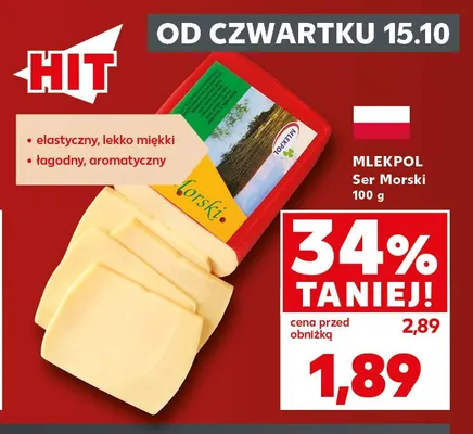 Ser morski Mlekpol promocja w Kaufland
