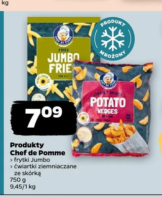 Frytki Jumbo Chef de Pomme promocja w Netto