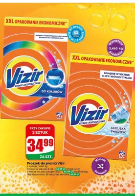 Proszek do prania Vizir Alpejska Świeżość promocja w Dino