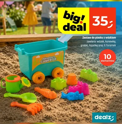 Zestaw do piasku z wózkiem promocja w Dealz