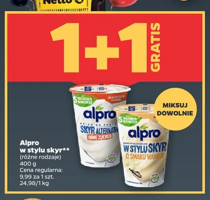 Alpro w stylu skyr promocja w Netto