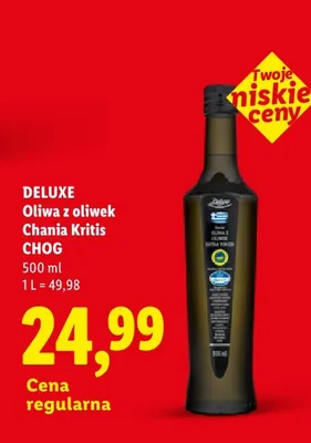 Oliwa z oliwek Deluxe Chania Kritis CHOG promocja w Lidl