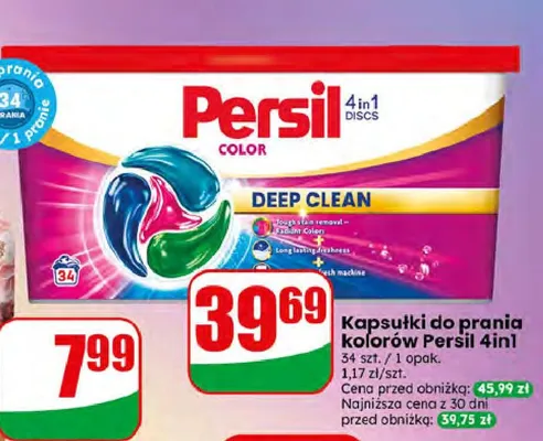 Kapsułki do prania Persil 4in1 Discs Color promocja w Dino