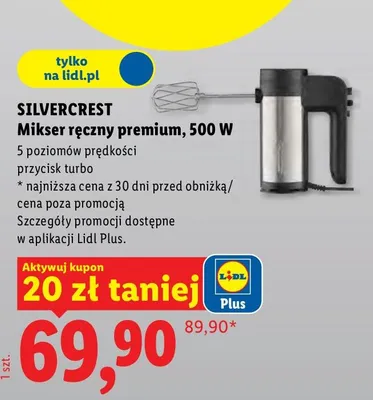 Mikser ręczny premium 500 W promocja w Lidl