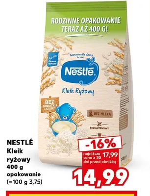 Kleik ryżowy Nestlé promocja w Kaufland