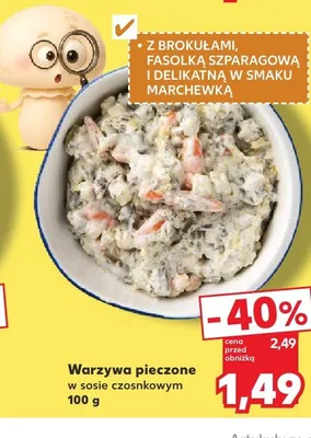 Warzywa pieczone w sosie czosnkowym promocja w Kaufland