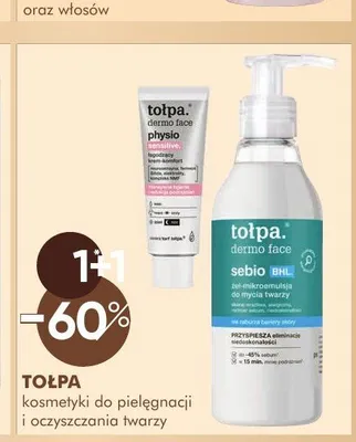 Kosmetyki do pielęgnacji i oczyszczania twarzy TOŁPA promocja w Super-Pharm