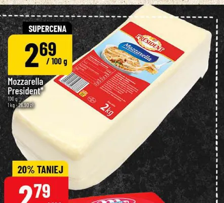 Ser Mozzarella President promocja w POLOmarket
