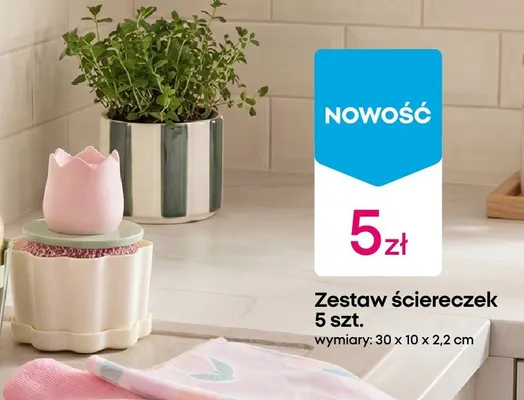 Zestaw ściereczek 5 szt. promocja w Pepco