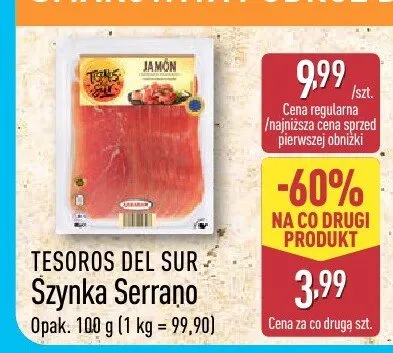 Szynka Serrano promocja w Aldi