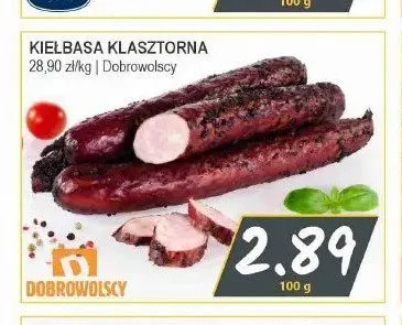 Kiełbasa klasztorna Dobrowolscy promocja w Słoneczko