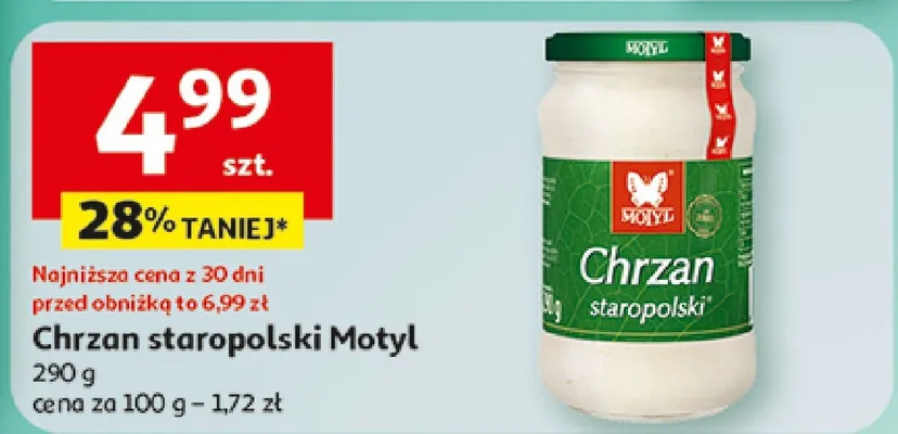 Chrzan staropolski Motyl promocja w Auchan
