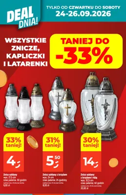 Znicze, kapliczki i latarenki promocja w Dealz