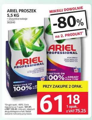 Proszek do prania alpine fresh Ariel promocja w Selgros