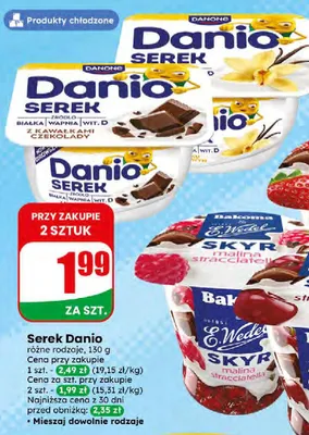 Jogurt skyr 3 rodzaje promocja w Dino