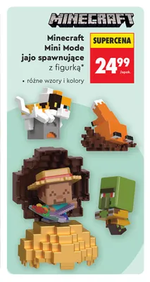 Jajo spawnujące z figurką Minecraft Mini Mode promocja w Biedronka
