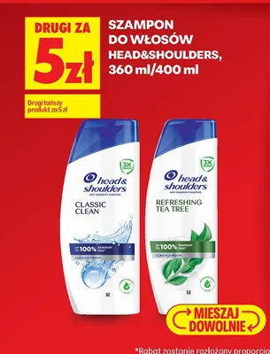 Szampon do włosów Head&Shoulders Classic Clean promocja w Biedronka