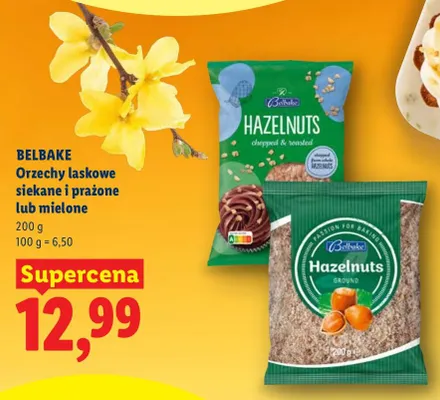 Orzechy laskowe siekane i prażone lub mielone promocja w Lidl