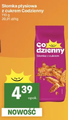 Słomka płysiowa z cukrem promocja w Delikatesy Centrum