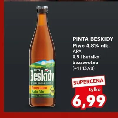 Piwo Pinta Beskidy APA promocja w Kaufland