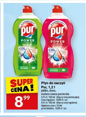 Płyn do naczyń Pur jabłko 1,2l promocja w Twój Market
