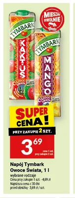 Napój Tymbark Owoce Świata mango promocja w Twój Market
