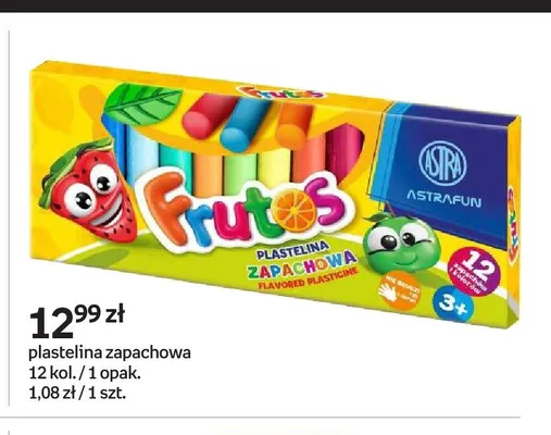 Plastelina zapachowa ASTRAFUN Frutos 12 kolorów promocja w Empik