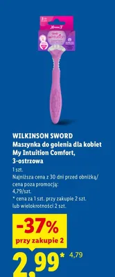 Maszynka do golenia dla kobiet Wilkinson Sword My Intuition Comfort promocja w Lidl