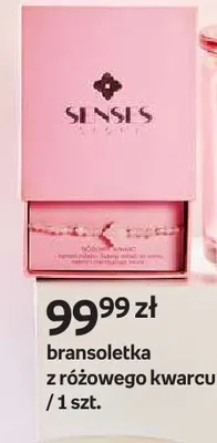 Bransoletka z różowego kwarcu Senses Story promocja w Empik