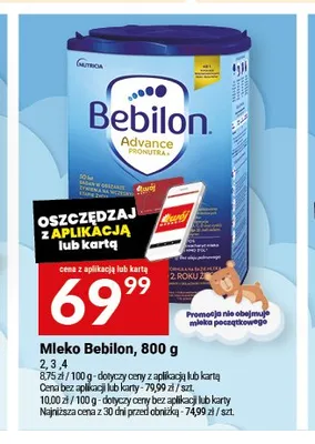 Mleko modyfikowane Bebilon 4 promocja w Twój Market