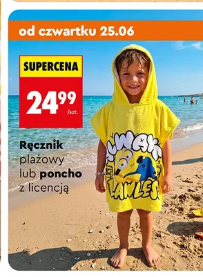 Poncho z licencją promocja w Biedronka