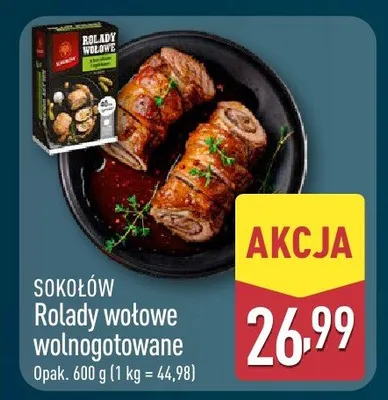 Rolady wołowe wolnogotowane promocja w Aldi
