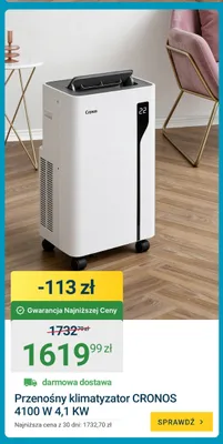 Przenośny klimatyzator CRONOS 4100W 4,1 KW promocja w ERLI