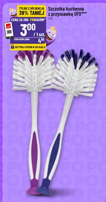 Szczotka kuchenna z przyssawką promocja w POLOmarket
