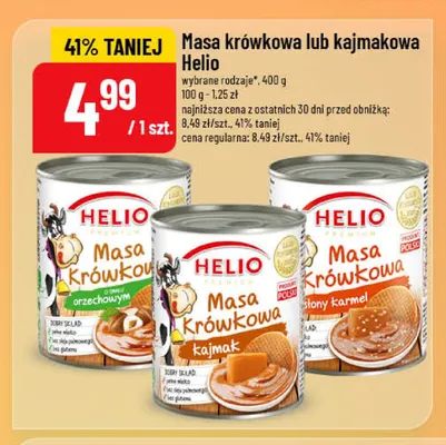 Masa krówkowa o smaku orzechowym Helio promocja w POLOmarket