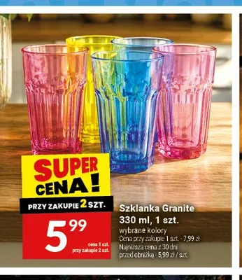 Szklanka Granite promocja w Twój Market